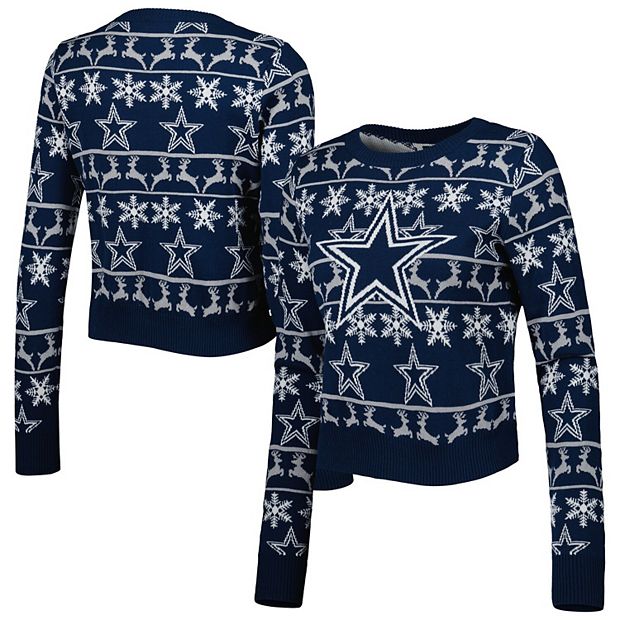 FOCO Youth FOCO Navy Dallas Cowboys Ugly Sweater Long Sleeve T