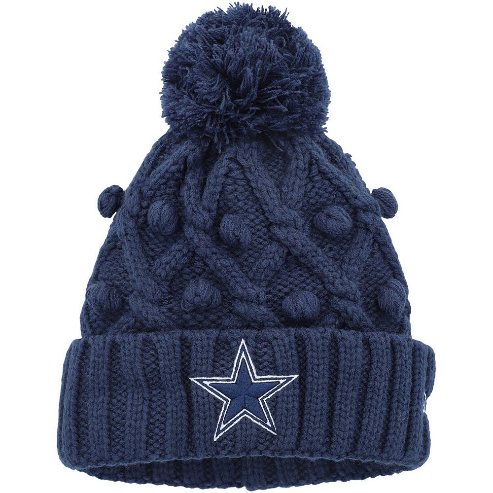 Girls Youth New Era Navy Dallas Cowboys Toasty Cuffed Knit Hat