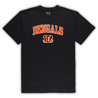 Men's Concepts Black/Heather Gray Sport Cincinnati Bengals Big & Tall T-Shirt & Pants Sleep Set