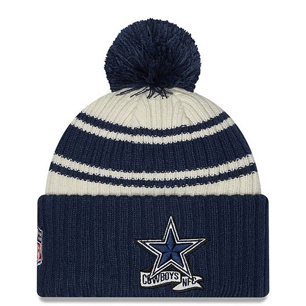 New Era Men's Cream, Navy Dallas Cowboys 2022 Sideline 59FIFTY