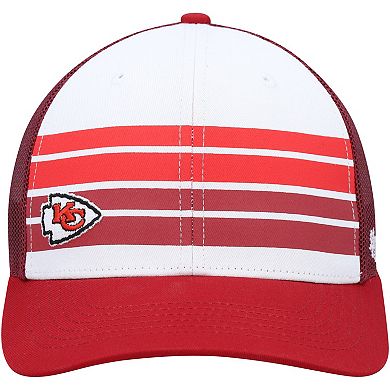 Youth '47 White/Red Kansas City Chiefs Cove Trucker Snapback Hat