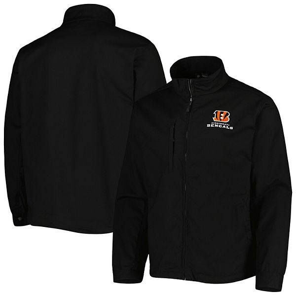 Men's Dunbrooke Black Cincinnati Bengals Journey Workwear Tri-Blend  Full-Zip Jacket