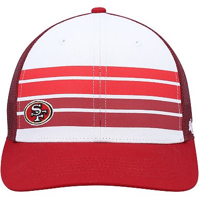 Youth '47 White/Scarlet San Francisco 49ers Cove Trucker Snapback Hat