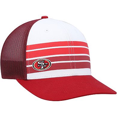 Youth '47 White/Scarlet San Francisco 49ers Cove Trucker Snapback Hat