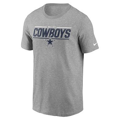 Men's Nike Heathered Gray Dallas Cowboys Muscle T-Shirt
