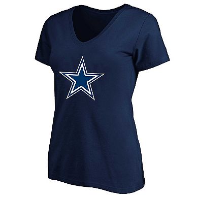 Women's Fanatics Branded Micah Parsons Navy Dallas Cowboys Plus Size Player Name & Number V-Neck T-Shirt