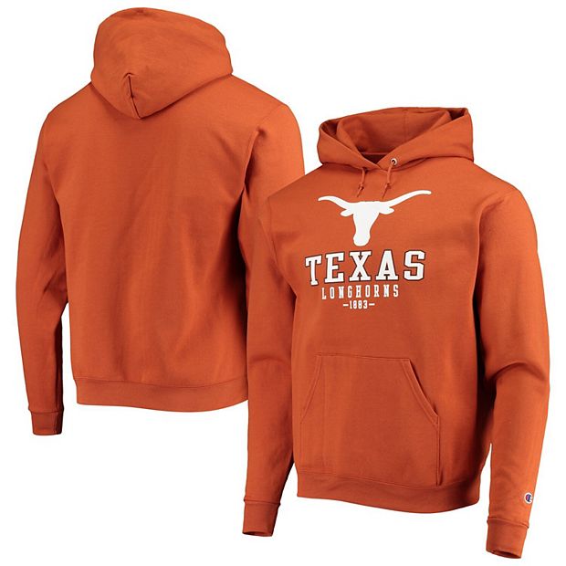 Champion Texas Longhorns Mens White Powerblend Long Sleeve Hoodie