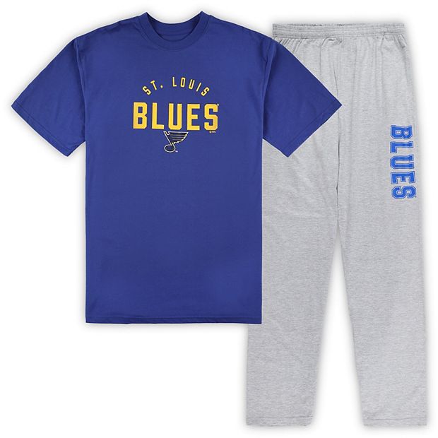 Men's St. Louis Blues Royal/Heather Gray Big & Tall T-Shirt