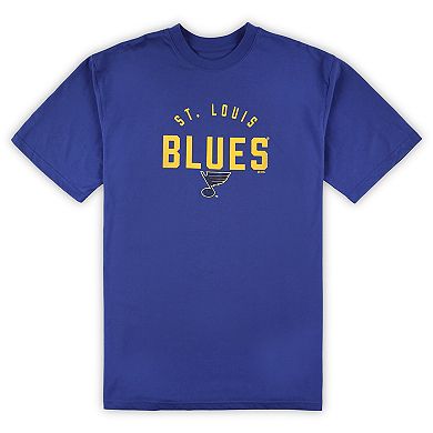 Men's St. Louis Blues Royal/Heather Gray Big & Tall T-Shirt & Pants Lounge Set