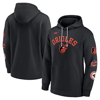 Men's Nike Black Baltimore Orioles Rewind Lefty Pullover Hoodie