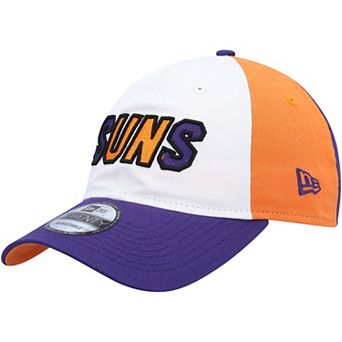 Men's New Era White/Purple Phoenix Suns Back Half 9TWENTY Adjustable Hat