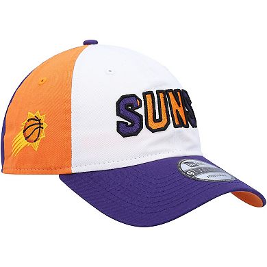 Men's New Era White/Purple Phoenix Suns Back Half 9TWENTY Adjustable Hat