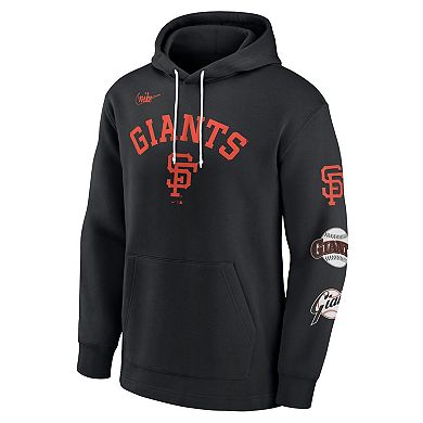 Men's Nike Black San Francisco Giants Rewind Lefty Pullover Hoodie
