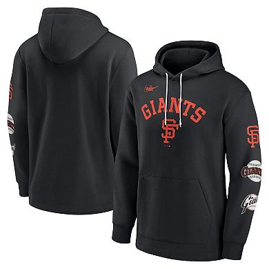 Men's Nike Black San Francisco Giants Rewind Lefty Pullover Hoodie