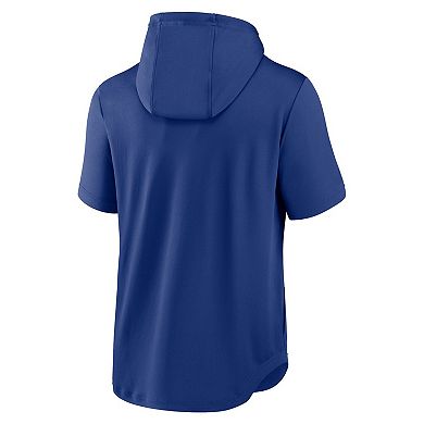 Men's Nike Royal Kansas City Royals Springer Short Sleeve Team Pullover Hoodie