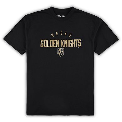 Men's Vegas Golden Knights Black/Heather Gray Big & Tall T-Shirt & Pants Lounge Set
