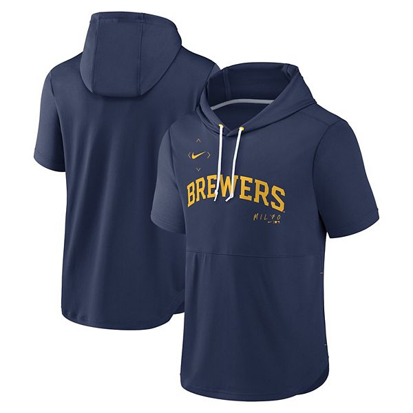 Nike Springer (MLB Milwaukee Brewers) Men's Short-Sleeve Pullover