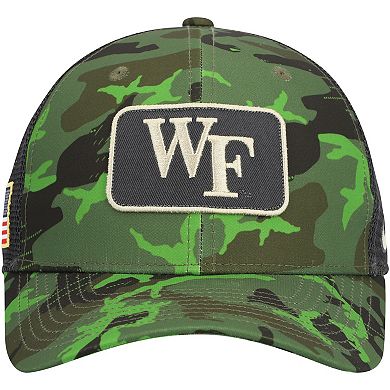 Men's Nike  Camo/Black Wake Forest Demon Deacons Classic99 Veterans Day Trucker Snapback Hat