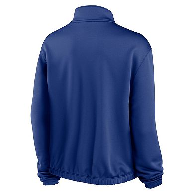 Women's Nike Royal Seattle Mariners Rewind Splice Half-Zip Sweatshirt