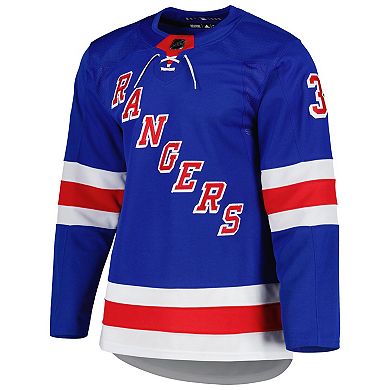 Men's adidas Igor Shesterkin Blue New York Rangers Home Authentic Pro Primegreen Player Jersey