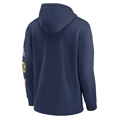 Men's Nike Navy Chicago White Sox Rewind Lefty Pullover Hoodie