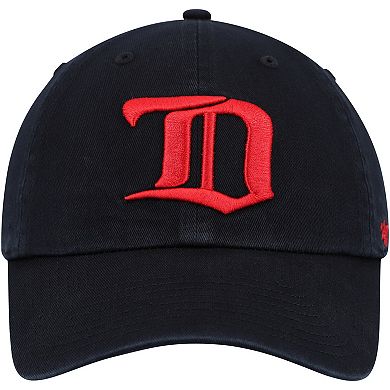 Men's '47 Black Detroit Red Wings Clean Up Adjustable Hat