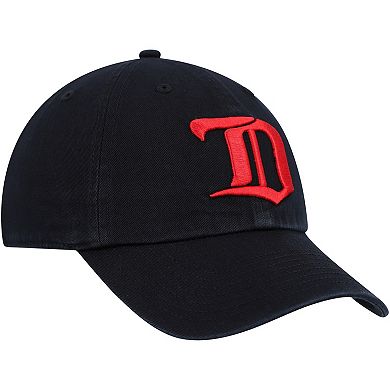 Men's '47 Black Detroit Red Wings Clean Up Adjustable Hat