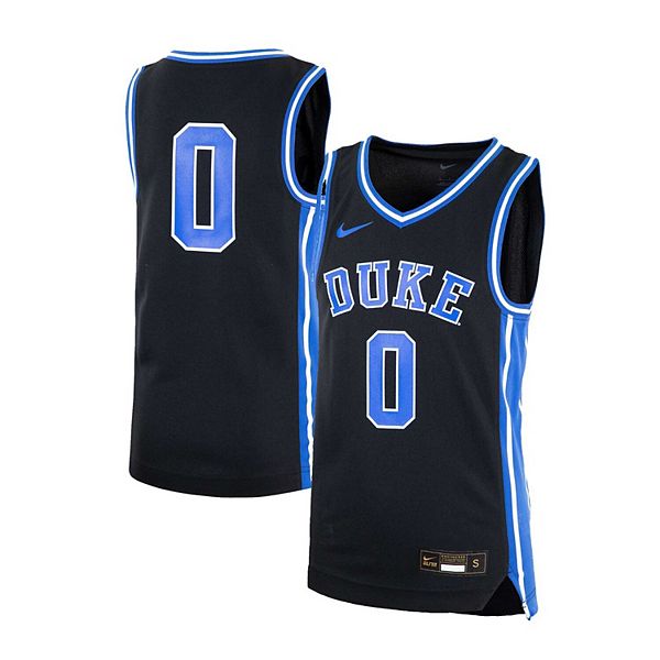 Youth Nike #0 Black Duke Blue Devils Icon Replica Basketball Jersey