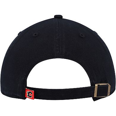 Men's '47 Black Calgary Flames Alternate Clean Up Adjustable Hat