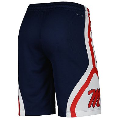 Men's Nike Navy Ole Miss Rebels Replica Performance Basketball Shorts