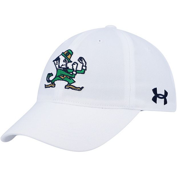 Men s Under Armour White Notre Dame Fighting Irish Classic Adjustable Hat