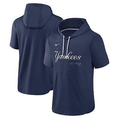 Ny yankees short sleeve hoodie on sale