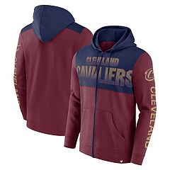 Outerstuff Youth Wine Cleveland Cavaliers Rim Shot Pullover Hoodie in Red