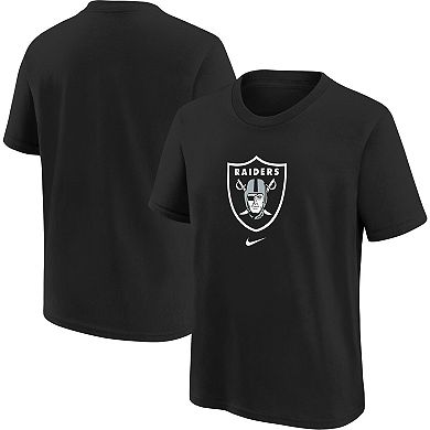Youth Nike Black Las Vegas Raiders Logo T-Shirt