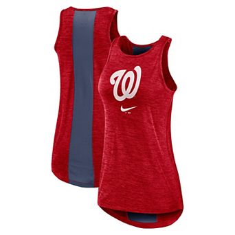 Women's Nike Red Washington Nationals Right Mix High Neck Tank Top