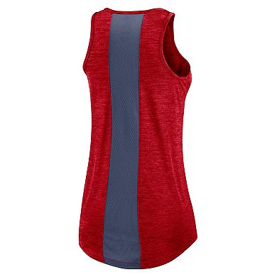 Women's Nike Red Washington Nationals Dri-FIT Performance Right Mix High Neck Tank Top