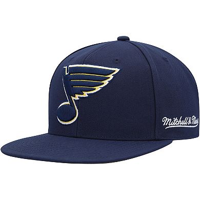 Men's Mitchell & Ness Navy St. Louis Blues Vintage Fitted Hat