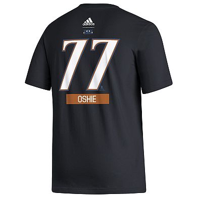 Men's adidas TJ Oshie Black Washington Capitals Reverse Retro 2.0 Name & Number T-Shirt