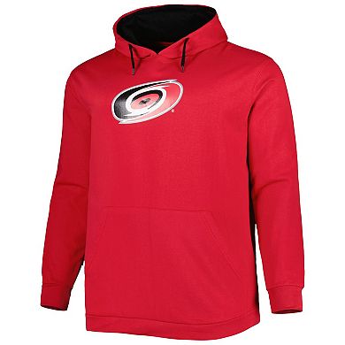 Men's Red Carolina Hurricanes Big & Tall Fleece Pullover Hoodie