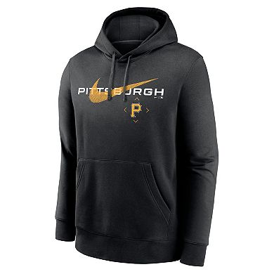 Men's Nike Black Pittsburgh Pirates Swoosh NeighborHOOD Pullover Hoodie