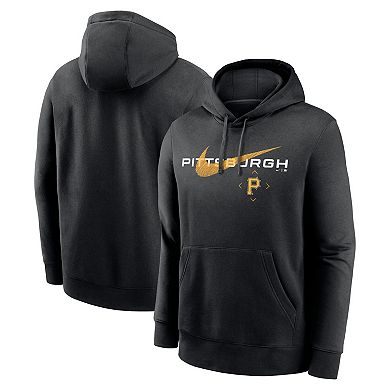 Men's Nike Black Pittsburgh Pirates Swoosh NeighborHOOD Pullover Hoodie