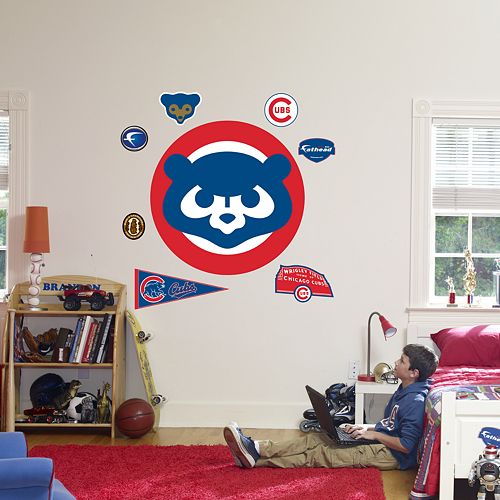 Fathead Chicago Cubs Throwback Logo Wall Decal