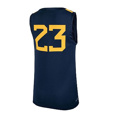 Youth Nike #23 Navy West Virginia Mountaineers Icon Replica Basketball Jersey