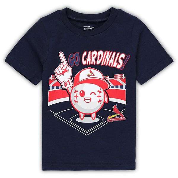 Toddler Navy St. Louis Cardinals Ball Boy T-Shirt
