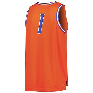 Men's Nike #0 Orange Boise State Broncos Replica Basketball Jersey