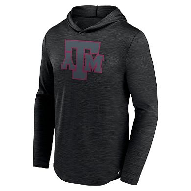 Men's Fanatics Branded Heather Black Texas A&M Aggies Transitional Hoodie T-Shirt