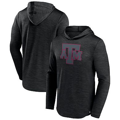 Men's Fanatics Branded Heather Black Texas A&M Aggies Transitional Hoodie T-Shirt