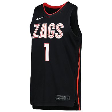 Men's Nike Black Gonzaga Bulldogs Icon Replica Basketball Jersey