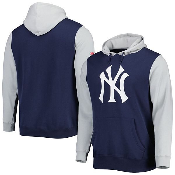 New York Yankees Chain Stitch Grey Hoodie