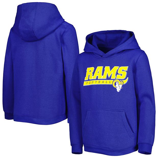 NFL Los Angeles Rams Girls' Fleece Hooded Sweatshirt - M